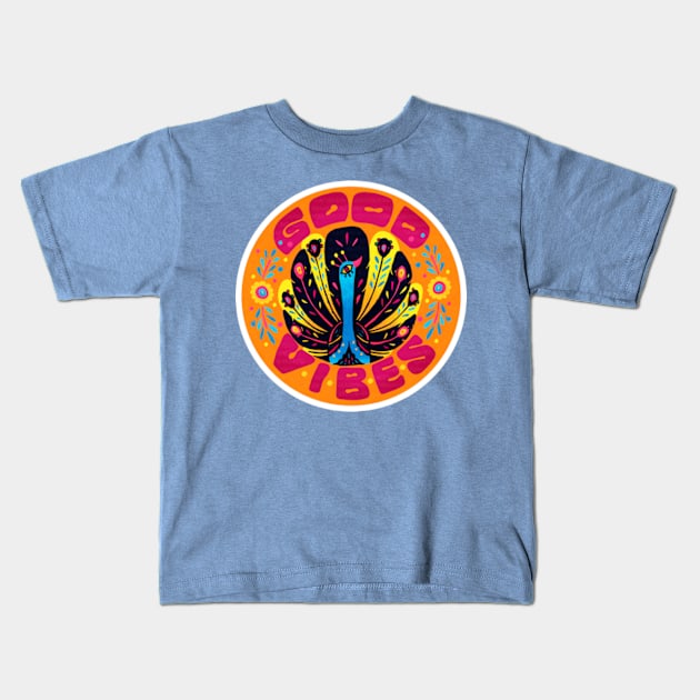 Good Vibes Kids T-Shirt by Inkbyte Studios